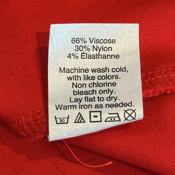 J. Crew women’s classic Ponte Knit Exposed Zipper red dress, 3/4 sleeves Size xs - Picture 5 of 6